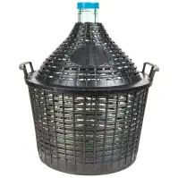 Demižón na víno 15 l v plastovom košíku