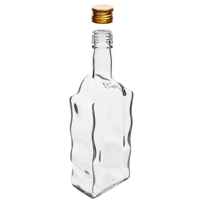 Fľaša kláštorná 500 ml s uzáverom na závit, biela  - 6 ks,2