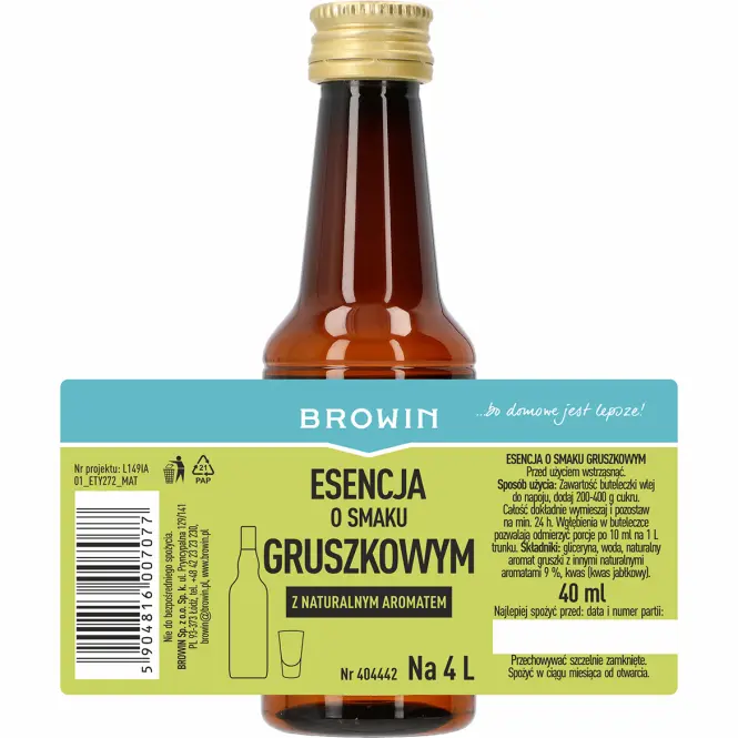 Esencia s príchuťou hruška 40 ml