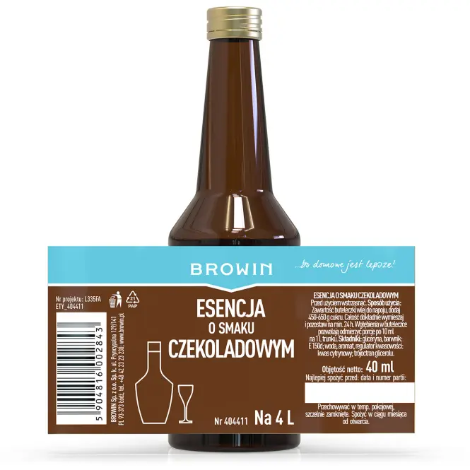Esencia s príchuťou – čokoláda 40 ml,4