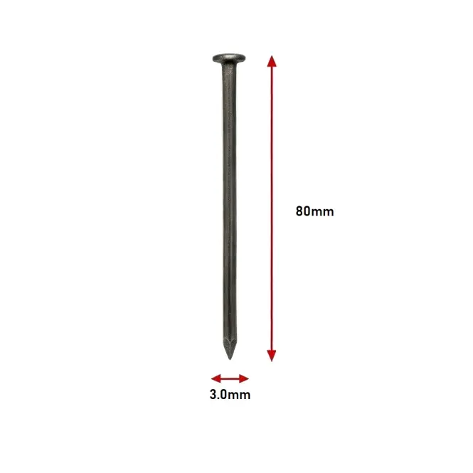 Stavebné Klince 3,0×80 mm