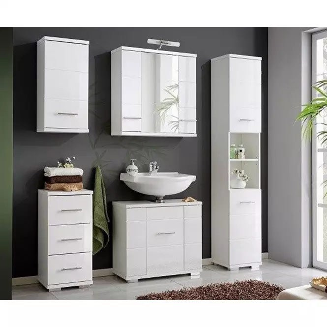 Kúpeľňová komoda biela Bari B35 0D3S DSM,2