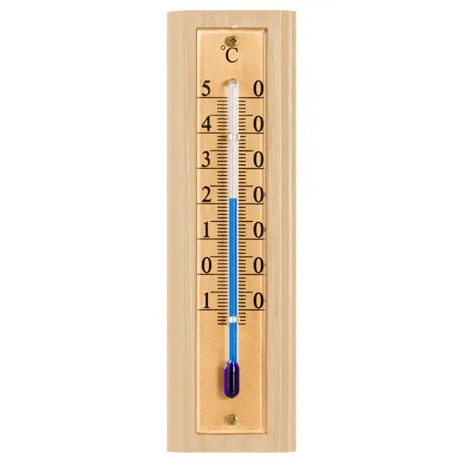Izbový teplomer so zlatou stupnicou (-10/50 °C) 12 cm
