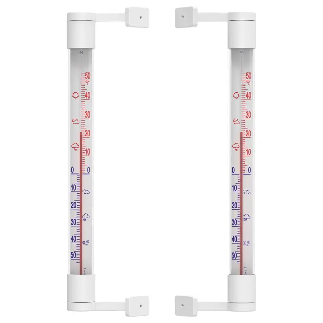 Vonkajší teplomer biely (-50/50 °C) 22 cm