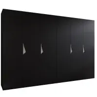 Skriňa Sandi 1-300 (2x150) čierna/kašmír