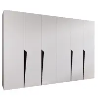Skriňa Piano 1-300 (2x150) biela/čierna