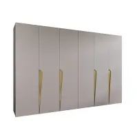 Skriňa Piano 1-300 (2x150) kašmír/zlatá