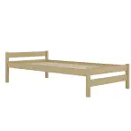 Posteľ Aleks 90x200 prírodná, nelakovaná