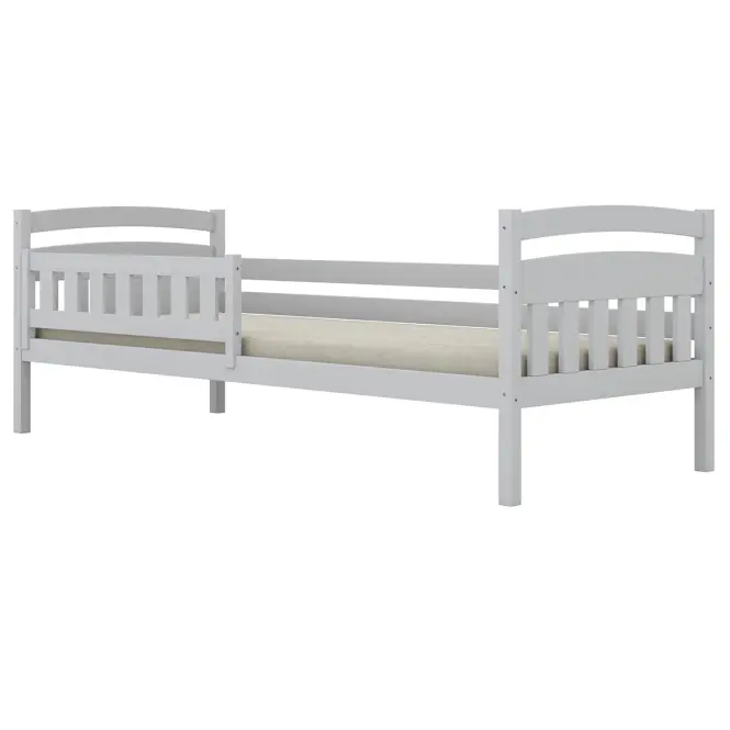Posteľ Tosia štandard + zábrana 90x180 biela