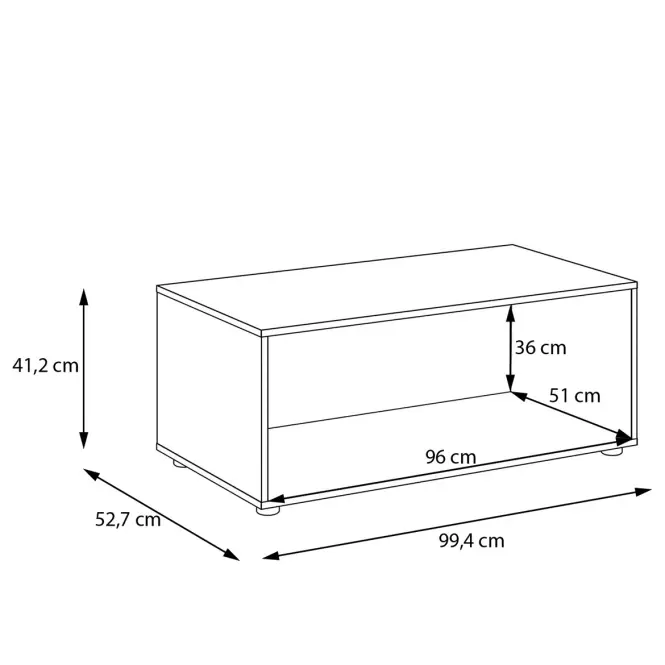 Stojan Skrine Moduklix 99,4 Biely Lesk