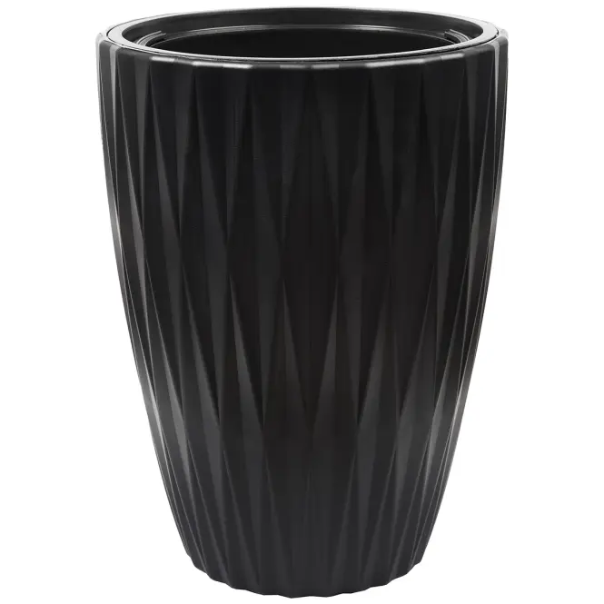 Kvetináč Caro Slim 30 čierna 5820-084
