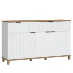 Komoda Plissee PLIK05 3D2S biela alpin/dub grandson
