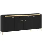 Komoda Norica LAZK03 U114 4D2S čierna