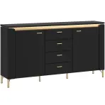 Komoda Norica LAZK02 U114 2D4S čierna