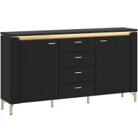 Komoda Norica LAZK02 U114 2D4S čierna