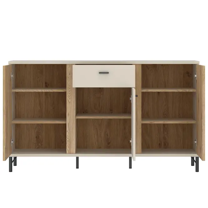Komoda Mosano LUSK101 3D1S dub cremona/kašmír