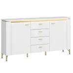 Komoda Lazio LAZK02 U008/U080 2D4S biela/biela alpský