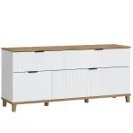 TV stolík Plissee PLIF01 biela alpin
