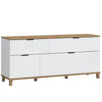 TV stolík Plissee PLIF01 biela alpin
