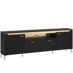 TV stolík Norica LAZF03 U114 2D1S čierna
