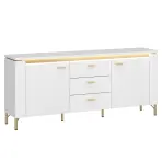 TV stolík Lazio LAZF01 U008/U080 2D3S biela alpská