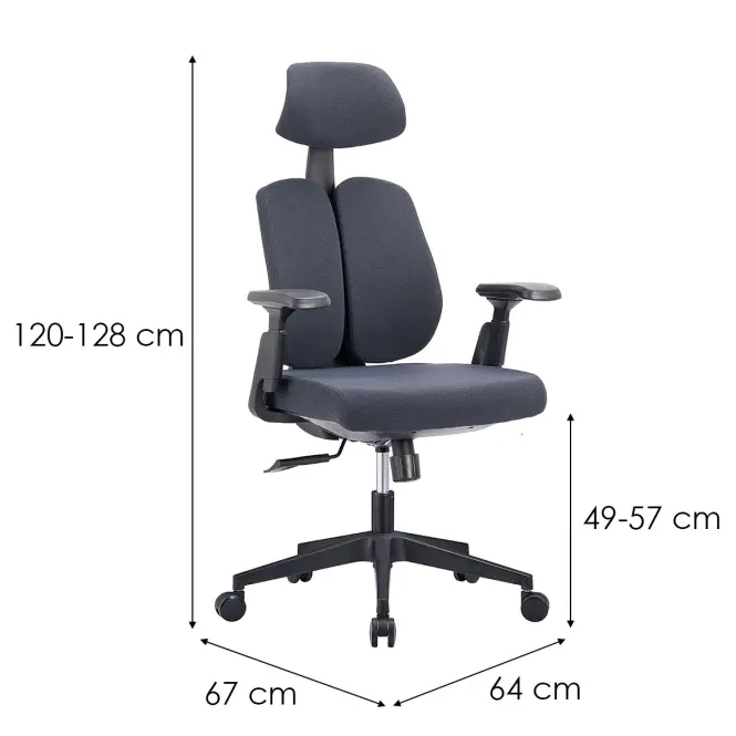 Kancelárske Kreslo Nerik 13108 C. Sivá