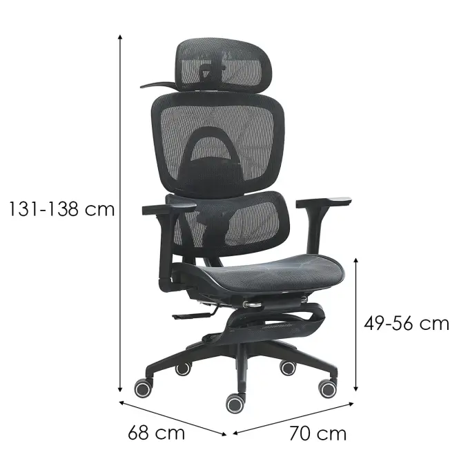Kancelárske Kreslo Noxar 13114 Čierna,2