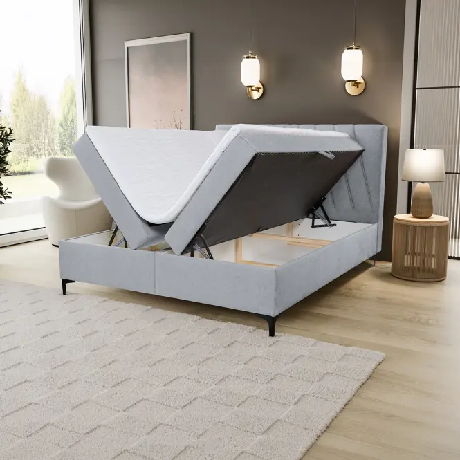 Kontinentálna posteľ Capri 160x200 s topper Whisper 17