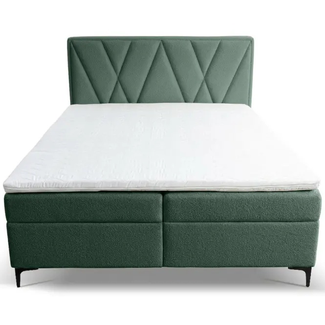 Kontinentálna posteľ Madryt 160x200 s topper Trenza 21,2