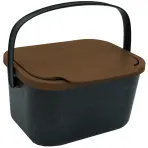 Odpadkový kôš 4,5 l na biologický odpad – hnedý