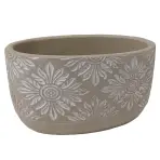 Kvetinač ys438463 18x10.5x10 cement oval