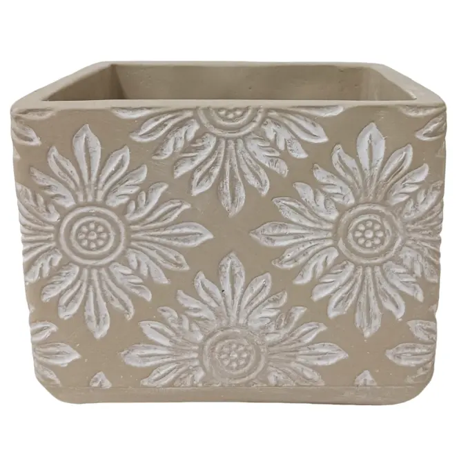Kvetináč ys438464 13,5x13,5x11,5 cement sq
