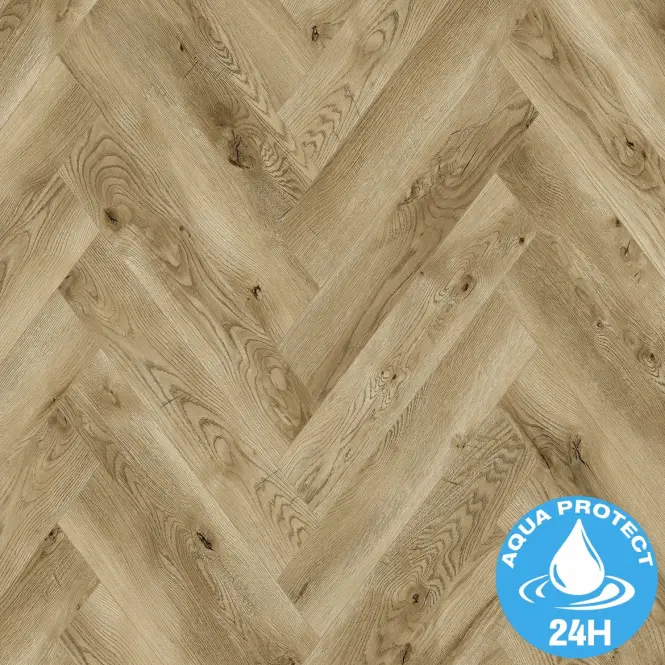 Laminátová podlaha vodeodolná Dub Brescia 8mm AC5 Herringbone WR 68565