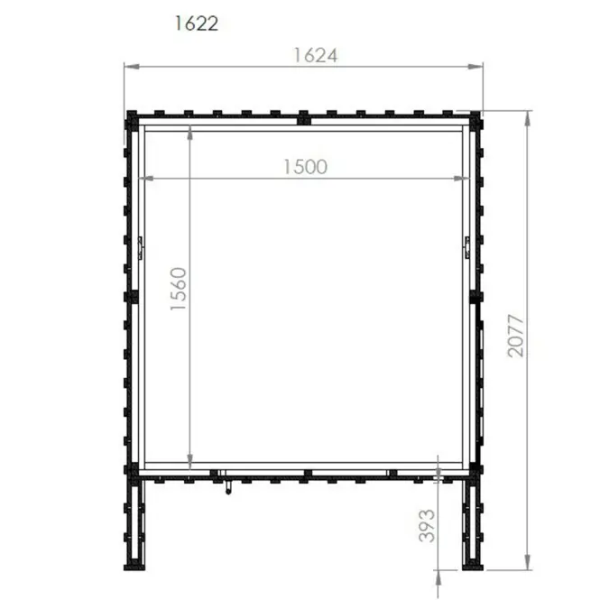 Záhradný domček Swedish Barn 1622 sivý V2