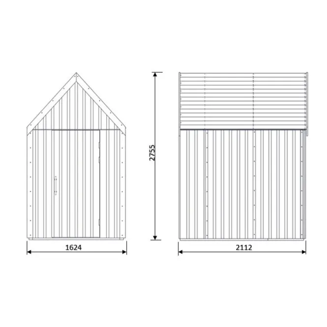 Záhradný domček Swedish Barn 1622 hnedá V3