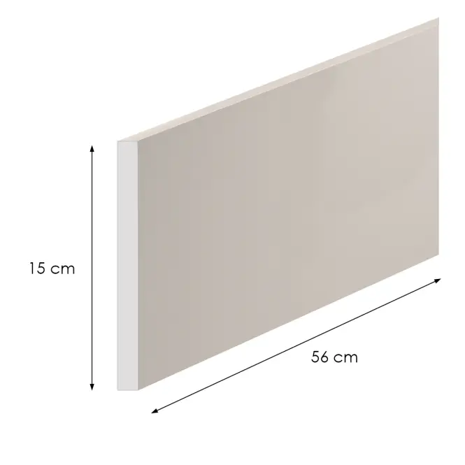 Bočný sokel K04 Luxeo 56/15 biely