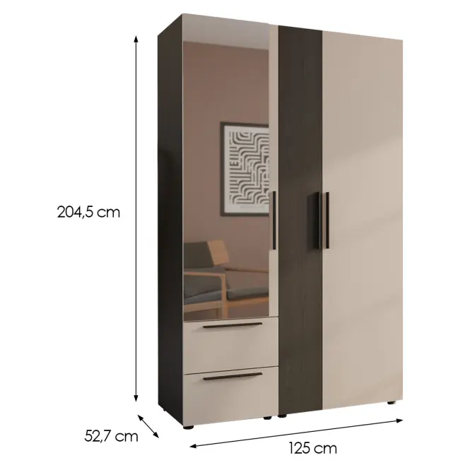 Skriňa Moduklix Set 1 Piesok/Dub Cabezone,2