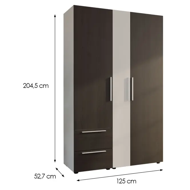 Skriňa Moduklix Set 3 Biela/Dub Cabezone