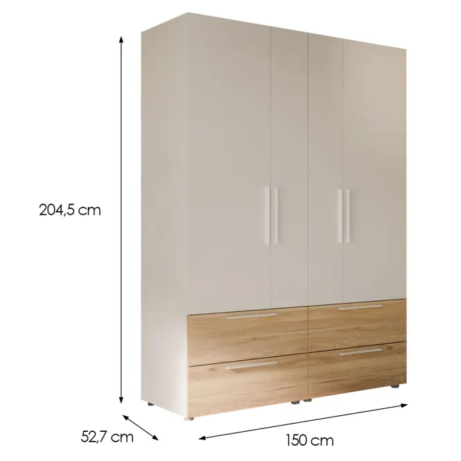 Skriňa Moduklix Set 6 Biela/Dub Mauvella