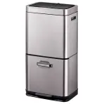 Odpadkový kôš Eko Himalaya 35+25l inox sivá 933960