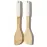 Skosená obracačka bambus biela rukoväť 32*6cm ut03532bs17