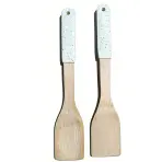 Jednoduchá obracačka bambus biela rukoväť 32*6cm ut03732bs17