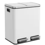 Odpadkový kôš 2x15 l biely LTB030WG01