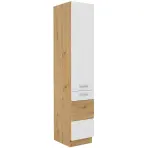Kuchynská skrinka artisan biela lesklá 40DK – 210 2F
