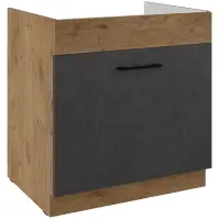 Kuchynská skrinka Vigo grafit mat 80ZL 1S BB
