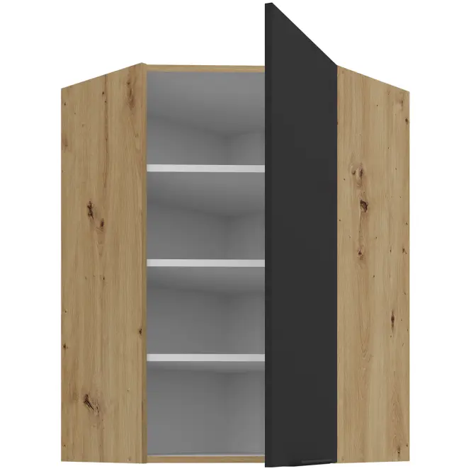 Kuchynská skrinka Aria-BL/AR anti fingerprint 60X60 GN-90 1F (45°),2
