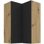 Kuchynská skrinka Aria-BL/AR anti fingerprint 60X60 GN-90 2F (90°)
