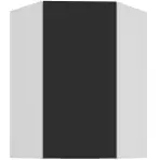 Kuchynská skrinka Aria-BL/WH anti fingerprint 60X60 GN-90 1F (45°)