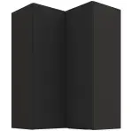 Kuchynská skrinka Aria-BL/BL anti fingerprint 60X60 GN-90 2F (90°)