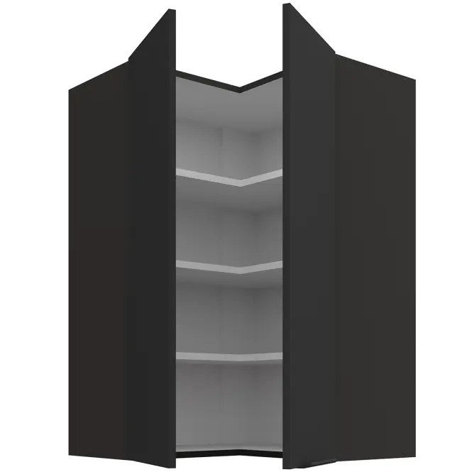Kuchynská skrinka Aria-BL/BL anti fingerprint 60X60 GN-90 2F (90°),2